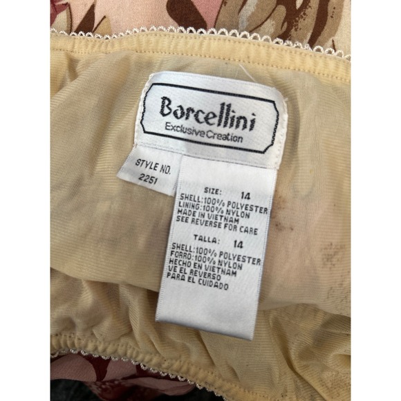 Y2K Vintage Barcellini Romantic Floral Maxi Skirt Sz 14 Cottagecore Boho Flowy - Picture 4 of 4